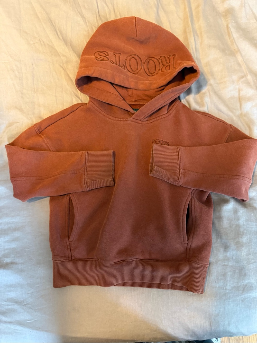 Roots Kids Hoodie - Red Orange